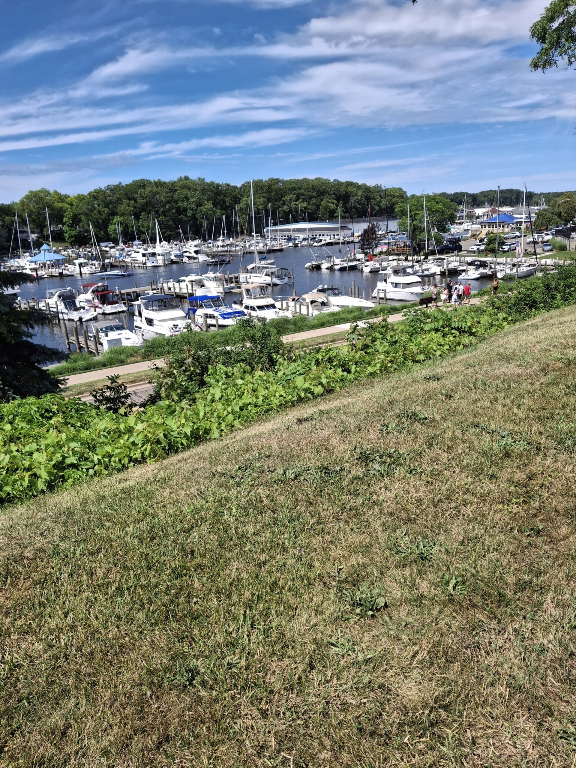 boats, marina, Black River, South Haven